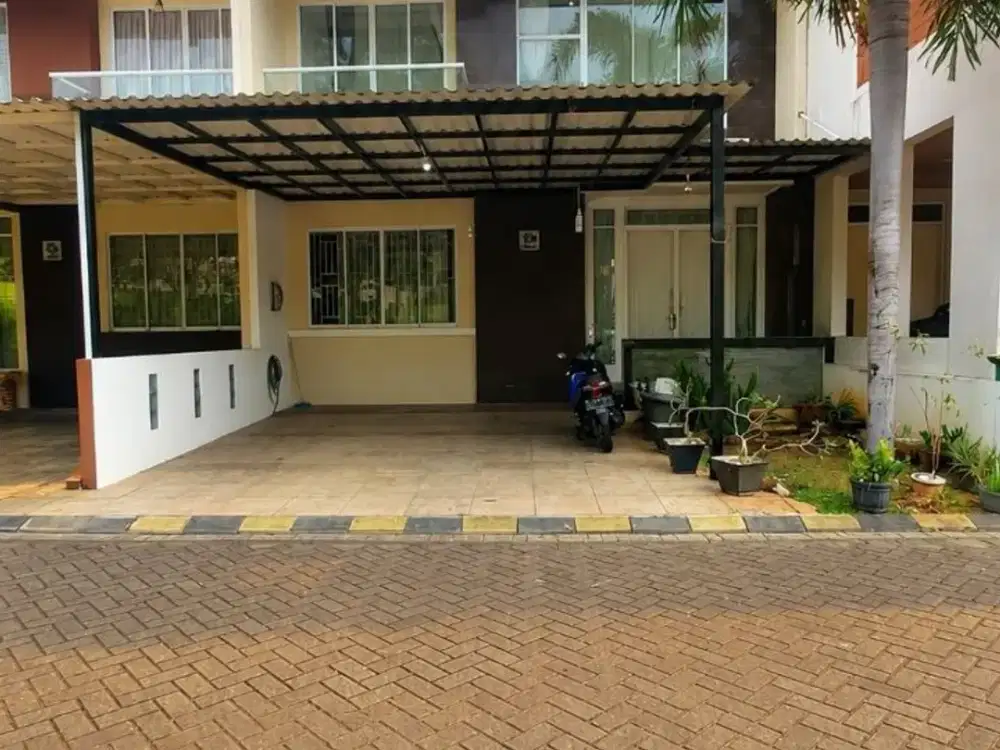Rumah Cluster Tropical Garden Semi Furnished Siap Huni Fasilitas Lengkap Bebas Banjir