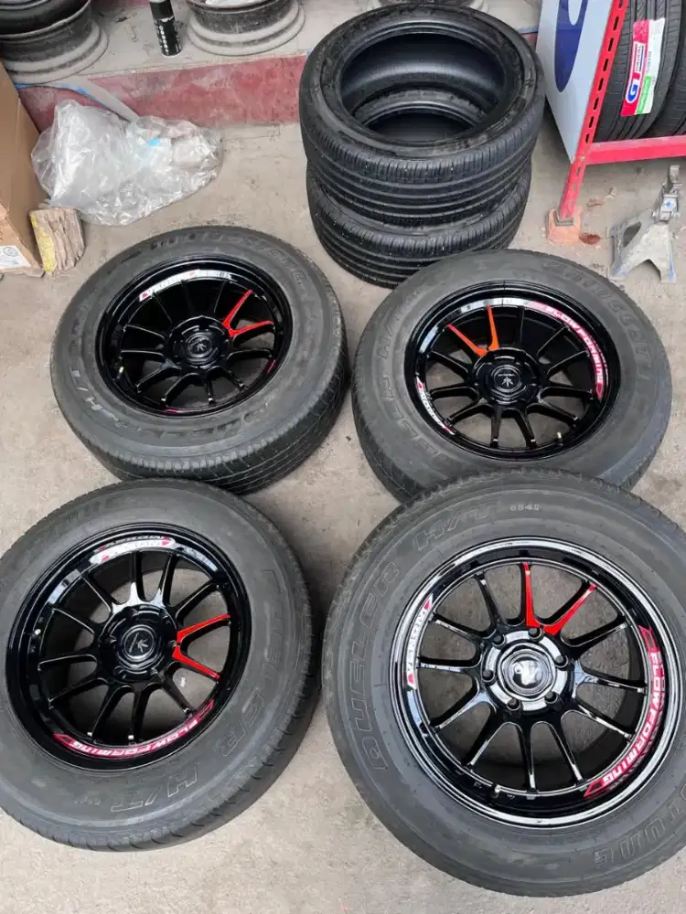 Venom 5 ring 18 lebar 9 pcd 6x139,7 ET 0 ban 265/60 R18 (velg baru)