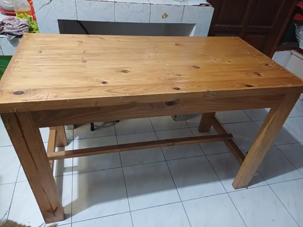 Meja kayu cafe jati Belanda
