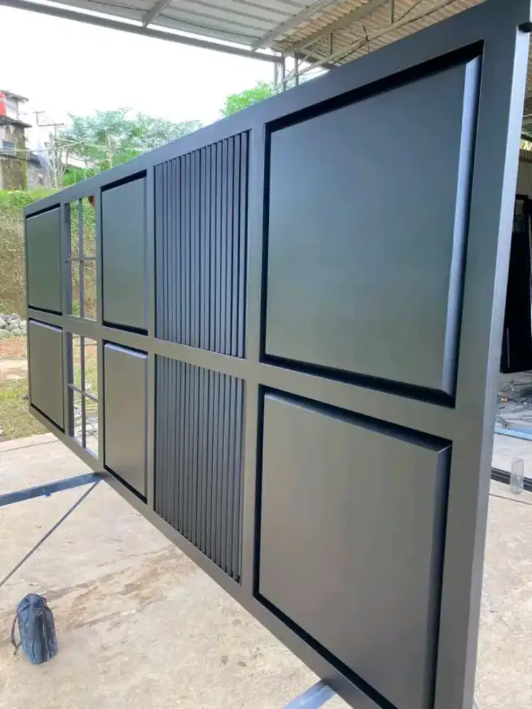 Pagar kanopi minimalis modern
