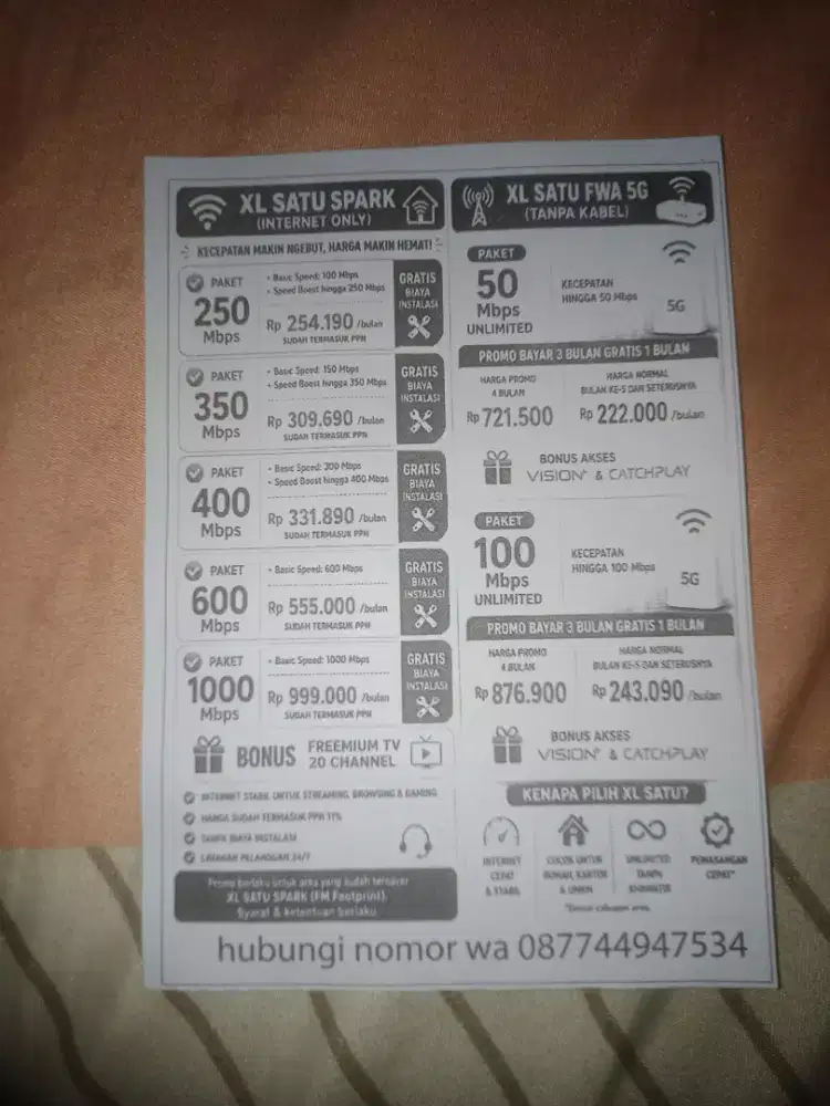 WiFi XL free pemasangan