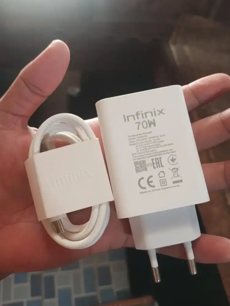 Charger Infinix 70W original fast Charging
