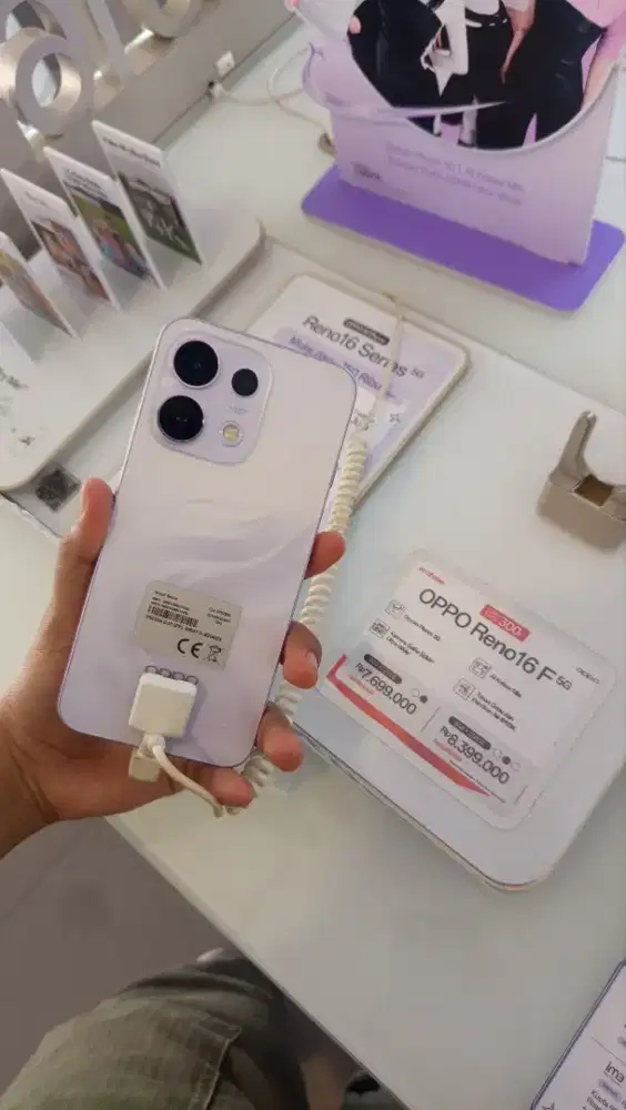 OPPO RENO 16 F CICILAN DP 0 PROMO BUNGA 0%