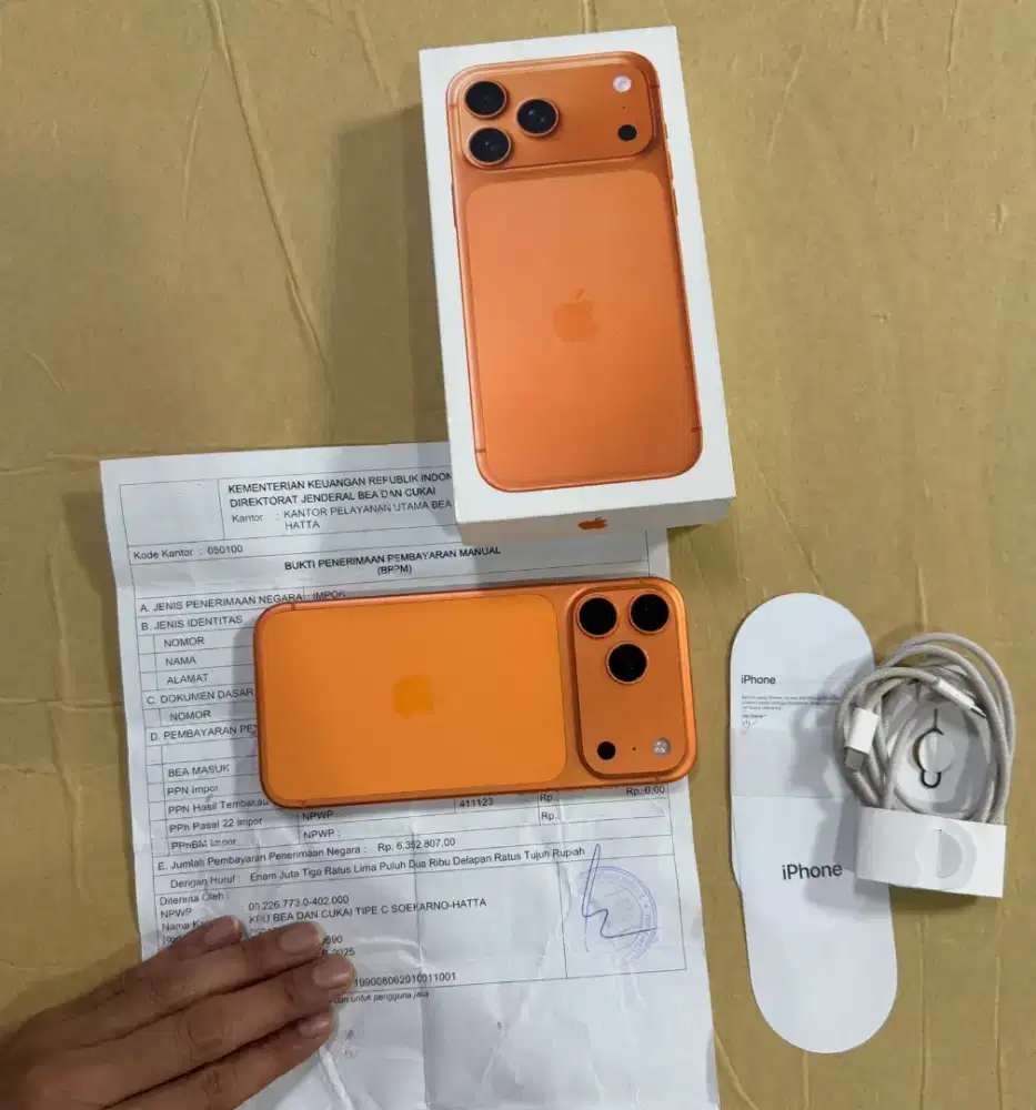 Iphone 17 Pro Max 512GB Inter Resmi Bea Cukai Fullset Ori Mulus Bekas