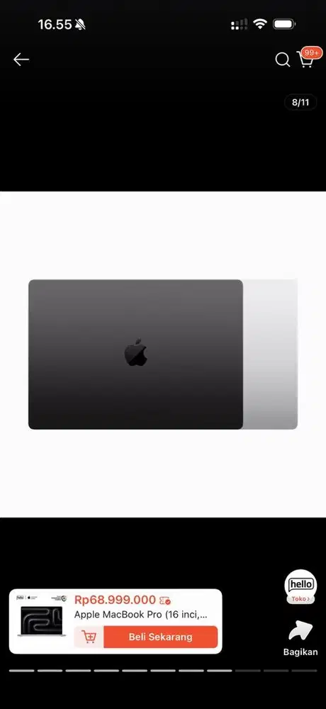 DICARI MACBOOK PRO M4 14 16/512 SPACE BLACK