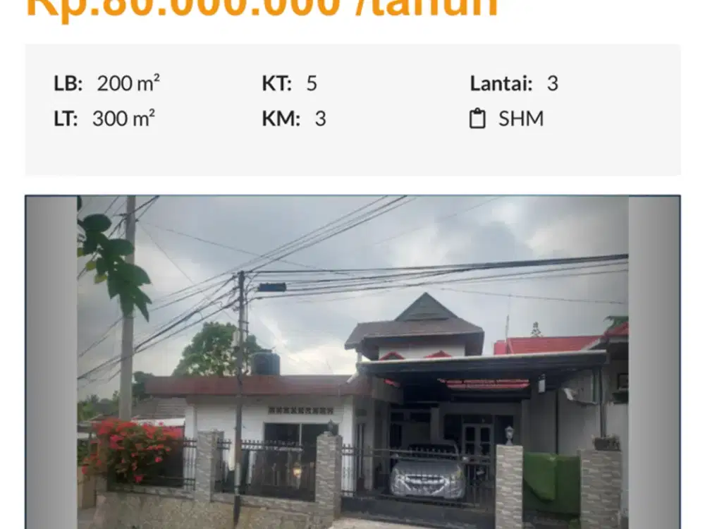 Di Jual Rumah Fullfurnis Dekat untri pinggir jalan Raya
