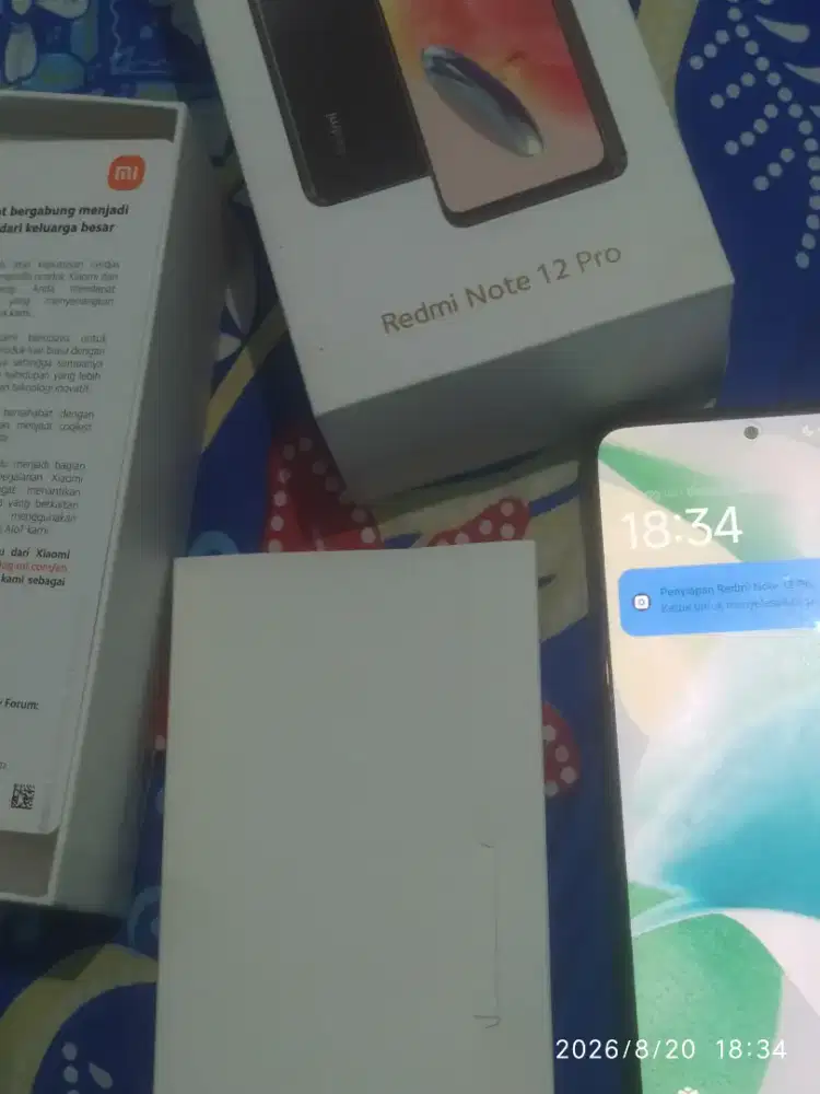 Redmi Note 12 Pro 4G 6/128 Fullset Normal Murah