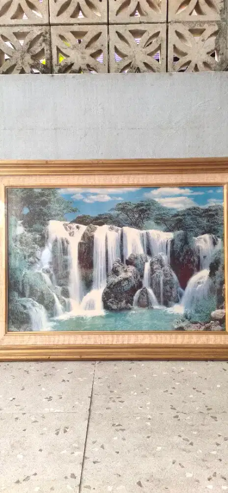 Hiasan Lukisan Air Terjun Karya ABDULLAH SURI0SUBROTO Thn 1878