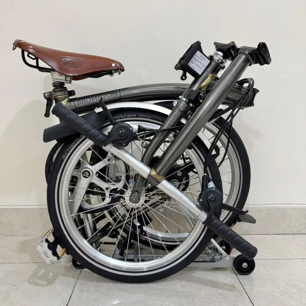 BROMPTON S6R RAW LACQUER 2020 - WITH BROOKS SADDLE