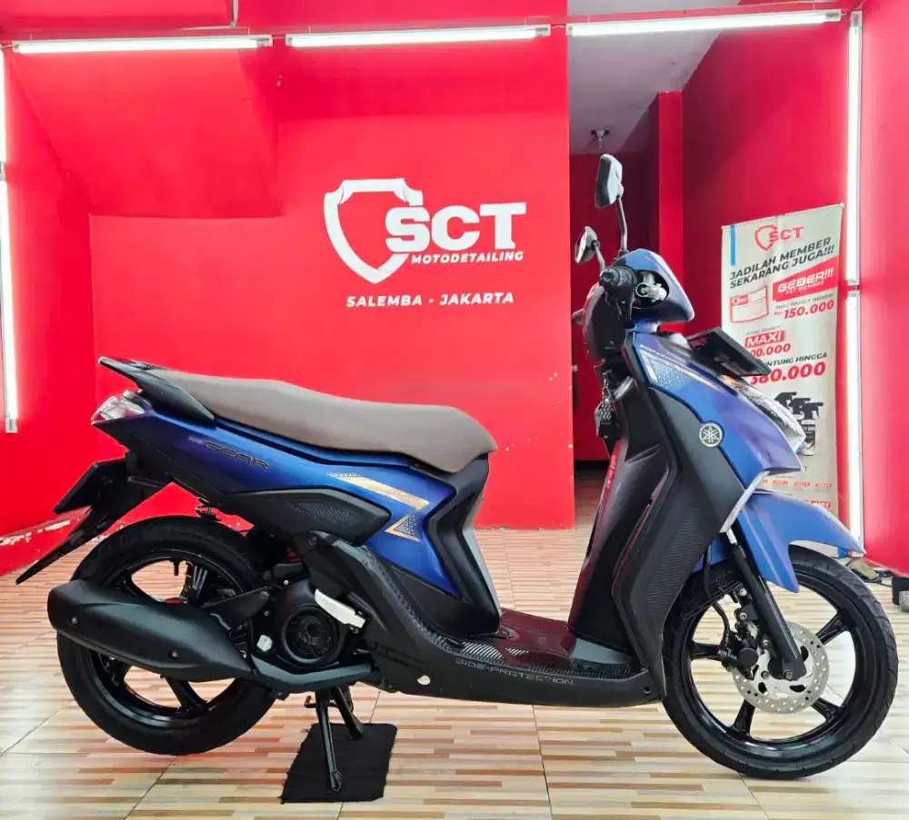 JualCpt90%LikeNew KM20Rb PjkDes26 YAMAHA MIO GEAR 2023 BIRU NAVY