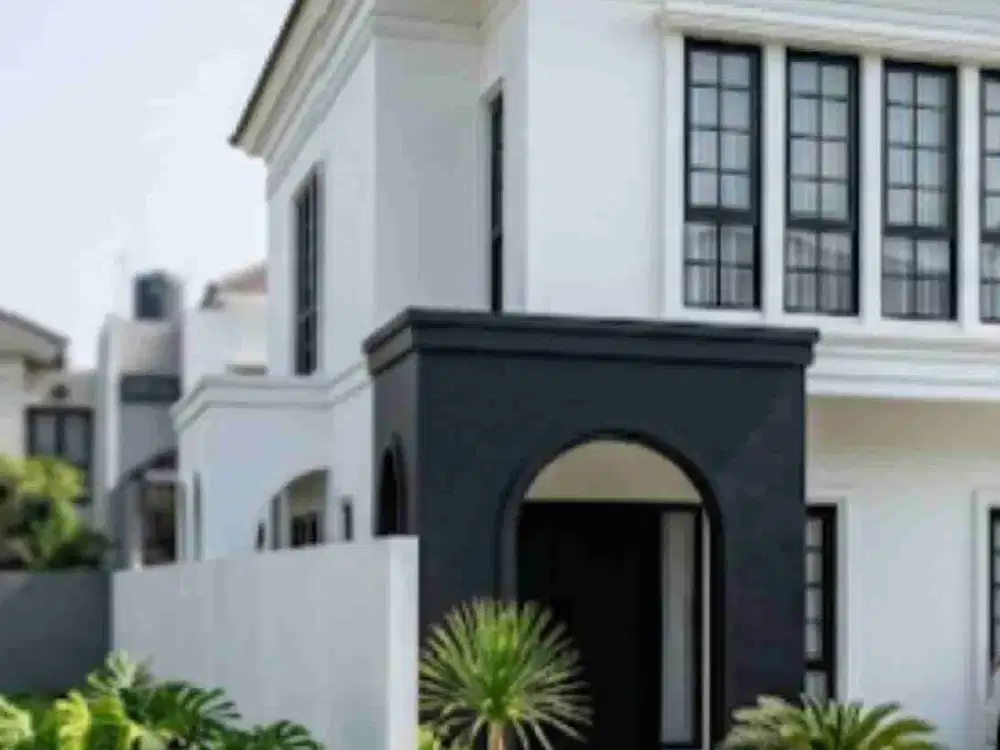 Rumah Brand New Modern Classic design Tidak Taman samping dan Belakang BSD city