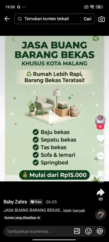Jasa buang barang