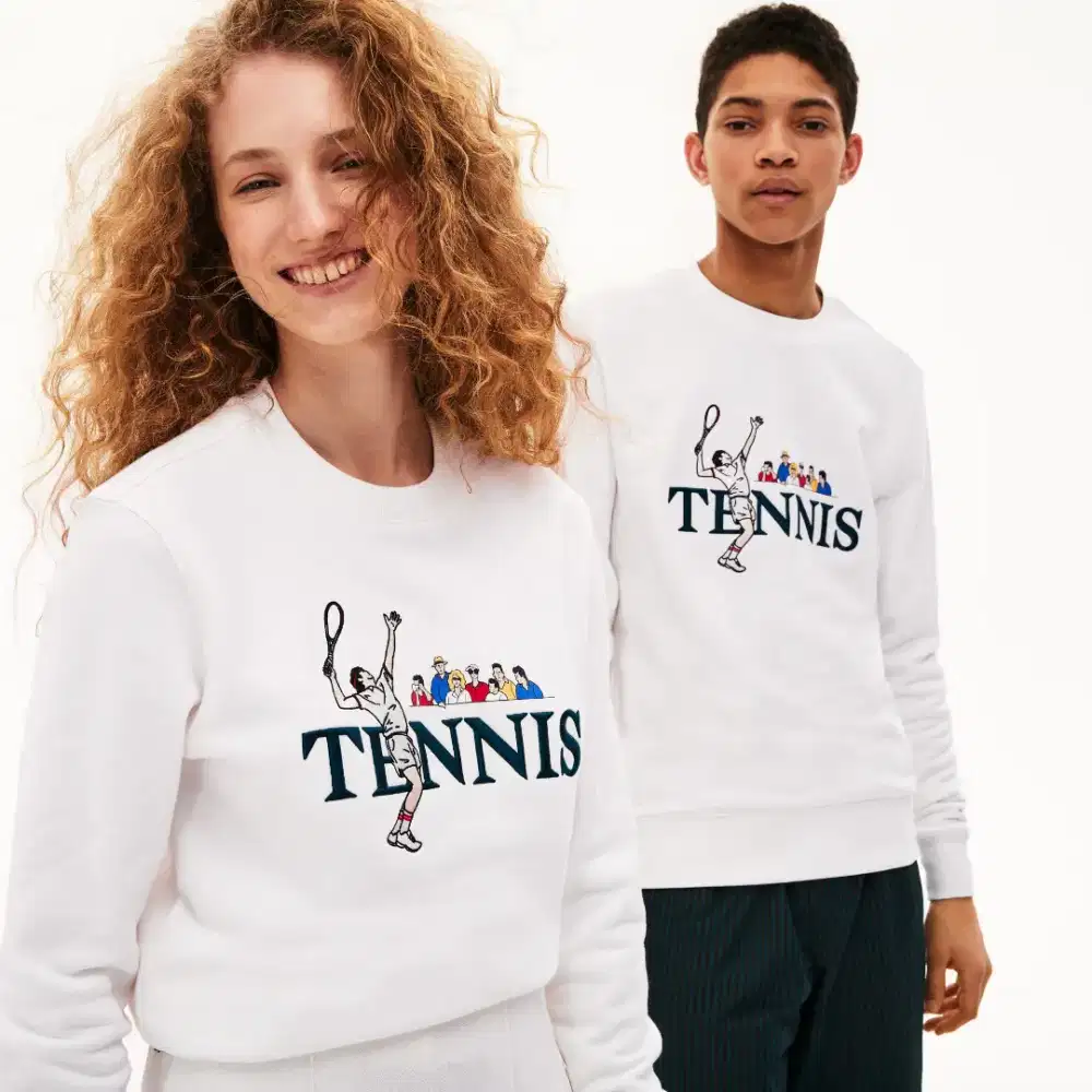 Jaket Crewneck LACOSTE LIVE Tennis colour navy Size M