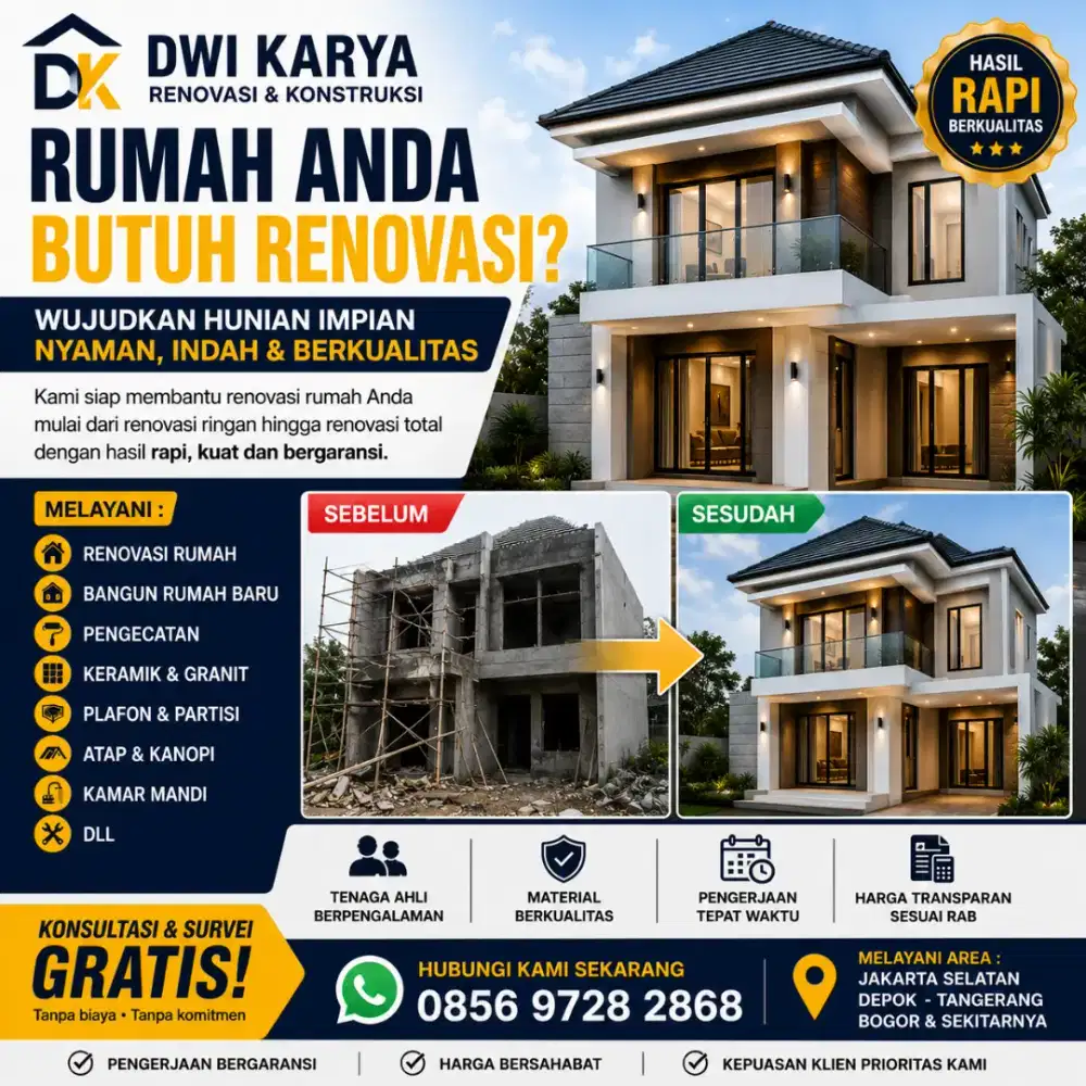Jasa Renovasi Rumah Dwi Karya