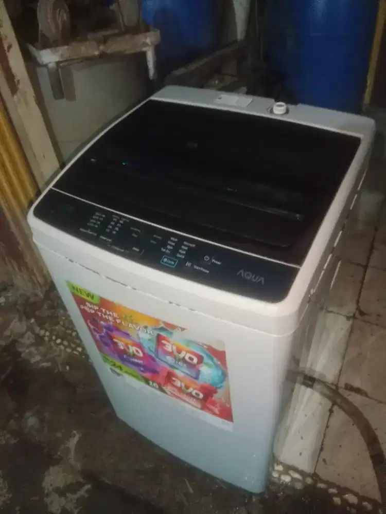 MESIN CUCI 1 TABUNG OTOMATIS MERK AQUA 7KG