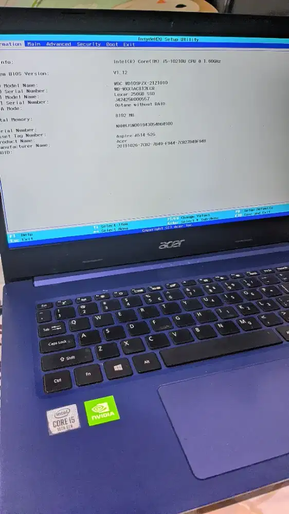 Acer a514-52 i5 gen 10
