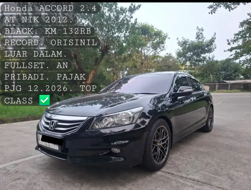 (Harga Cash) Accord 2.4 VTI AT NIK 2012
