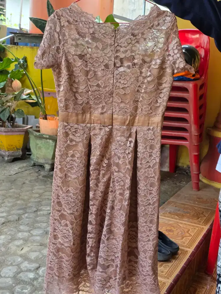 DIJUAL DRESS BRUKAT PESTA