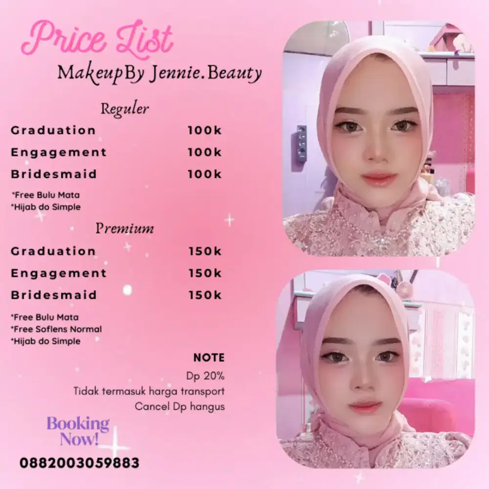 Jasa Makeup Rias Wajah Wisuda Kondangan Lamaran Jakarta Timur