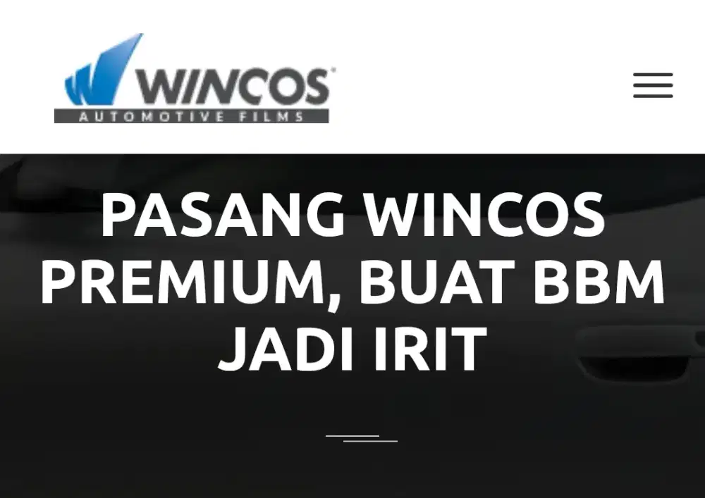 Tersedia Kaca Film Wincos Jepang Untuk Mobil, Rumah Dan Gedung