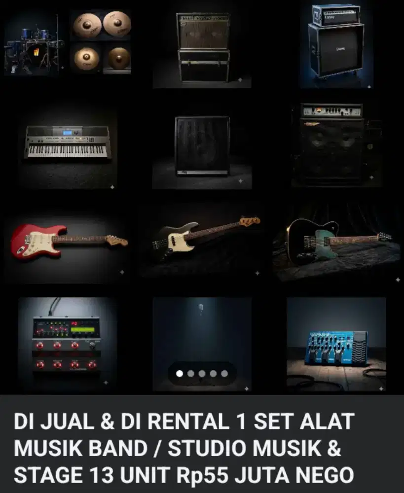 Jual 1 Set Alat Musik Boleh di Ecer
