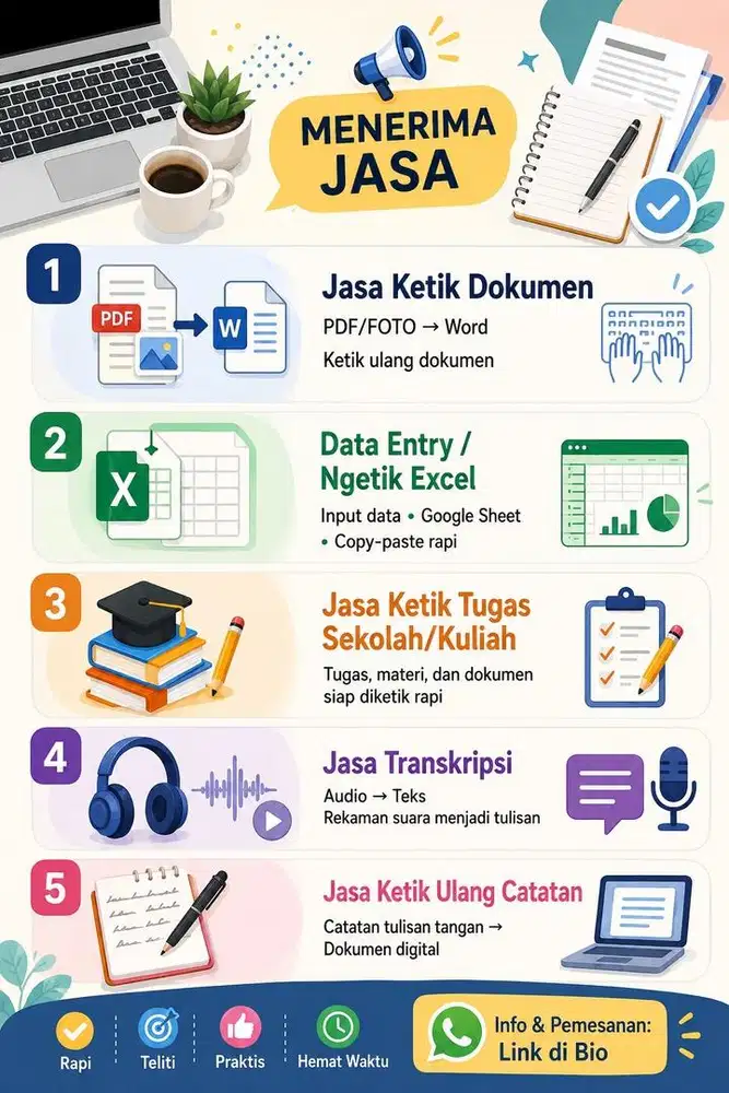 NERIMA JASA KETIK