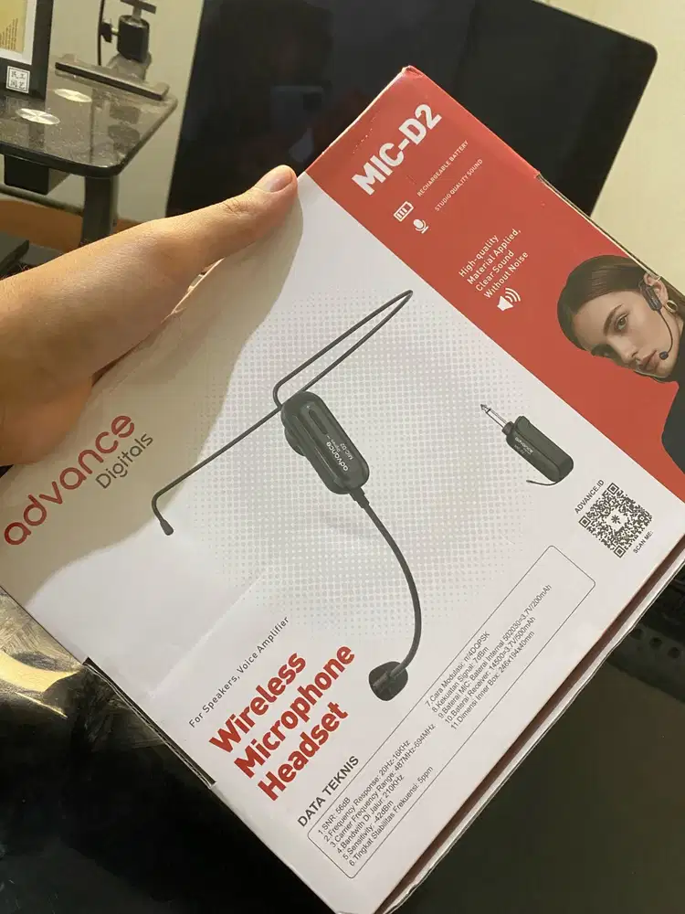 DIJUAL – Advance MIC-D2 Mic Bando / Clip On Wireless Headset Microphon
