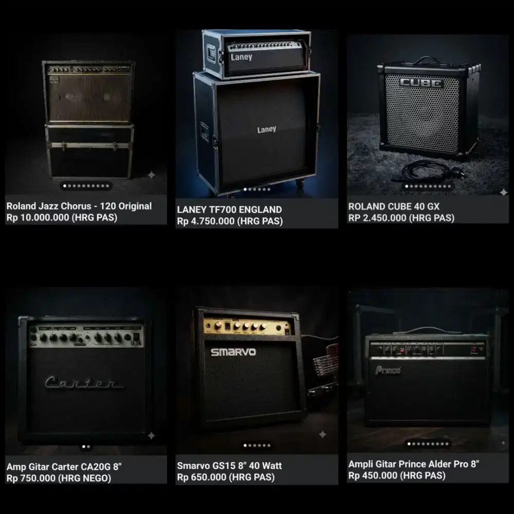 Ampli Gitar Head Cabinet dan Combo