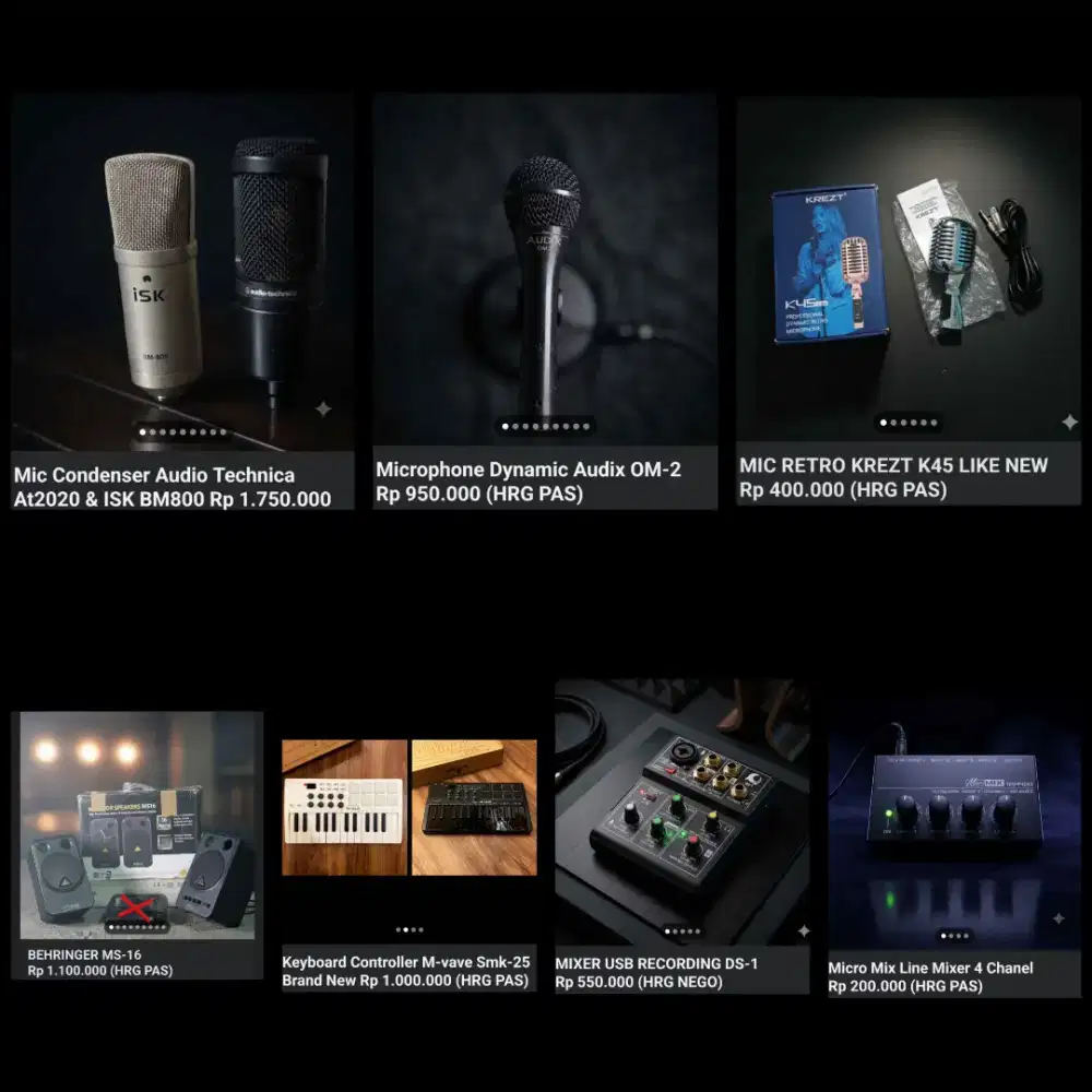 Jual Alat Recording dan Aksesoris