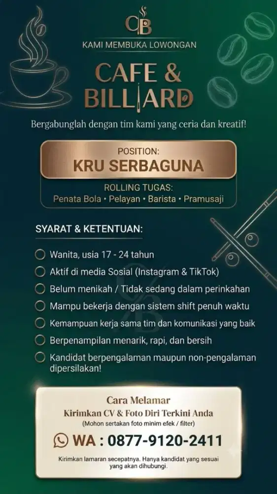 LOWONGAN KERJA WANITA