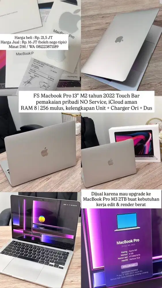 FS MacBook Pro 13 M2 Touch Bar
