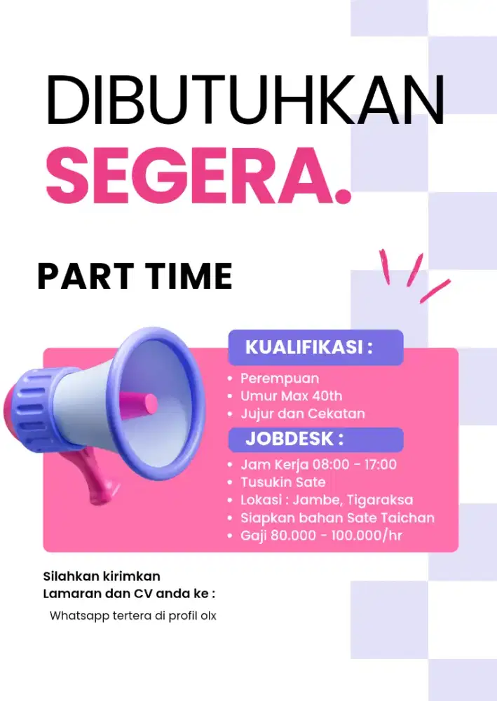 PART TIME ATAU FREELANCE