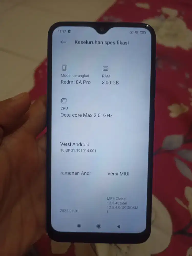 Redmi 8a pro ram 3/32