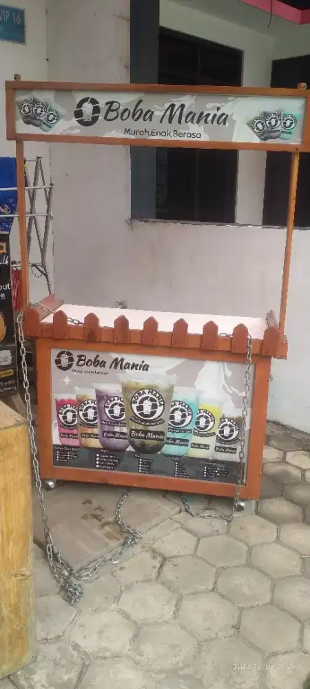 Gerobak Jualan Bahan Kayu+ Triplek Keren Murah