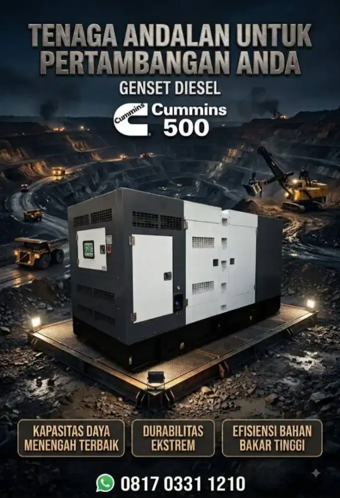 Genset 500 Kva Silent Type