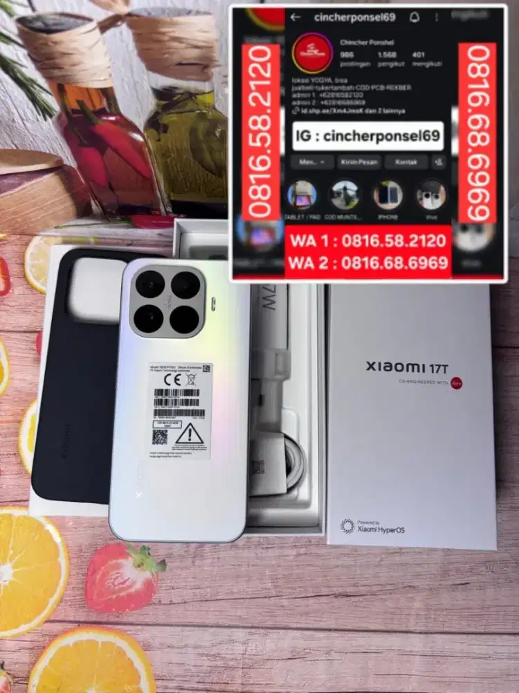 Jual hp LIKENEW Xiaomi 17T 5G 12/512 bekas review BH 100% grns JULI 28