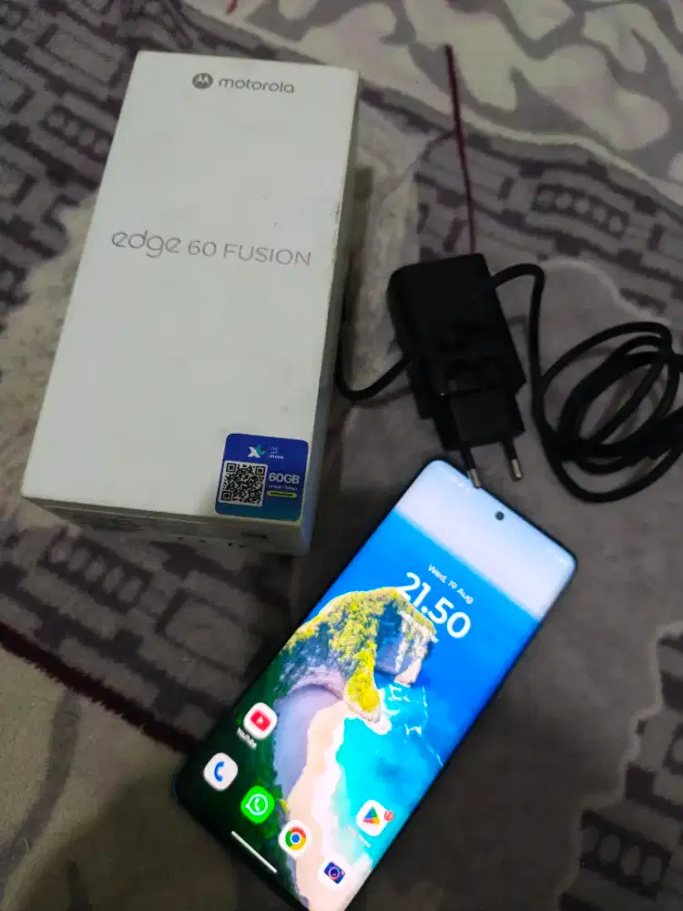 Moto edge 60 fusion fulset minus fisik seperti gambar