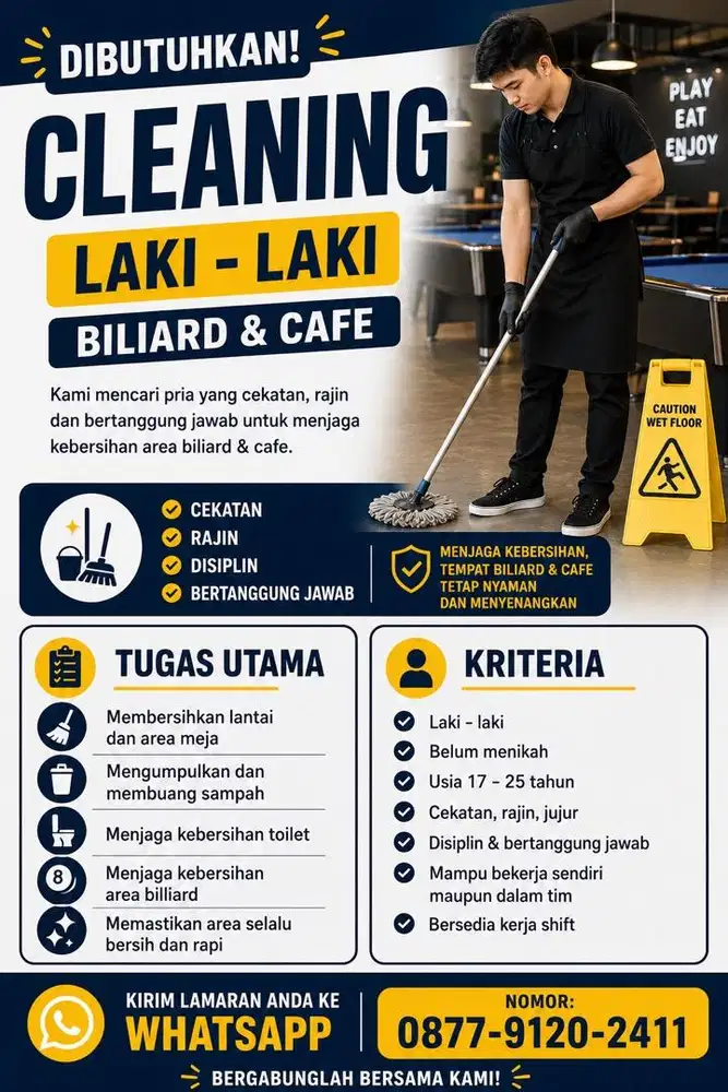 LOWONGAN KERJA CLEANING