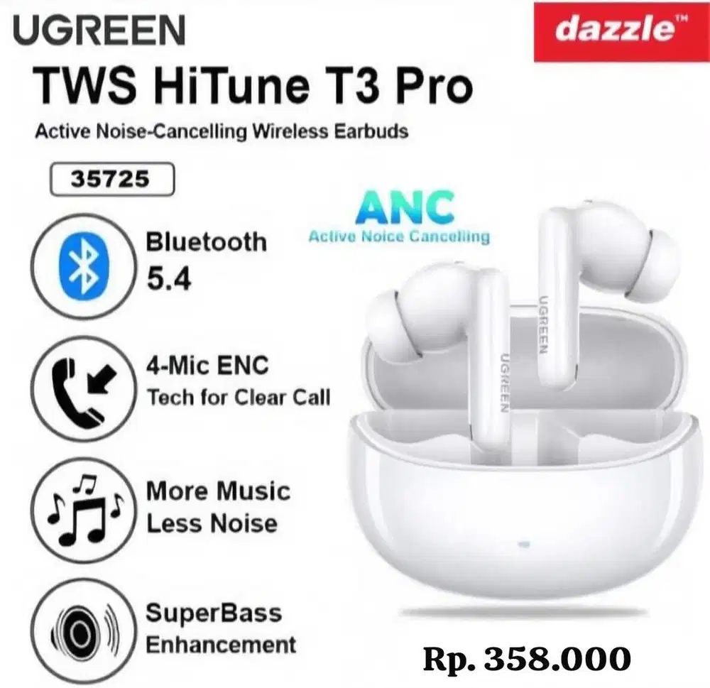 TWS UGREEN HITUNE T3 PRO