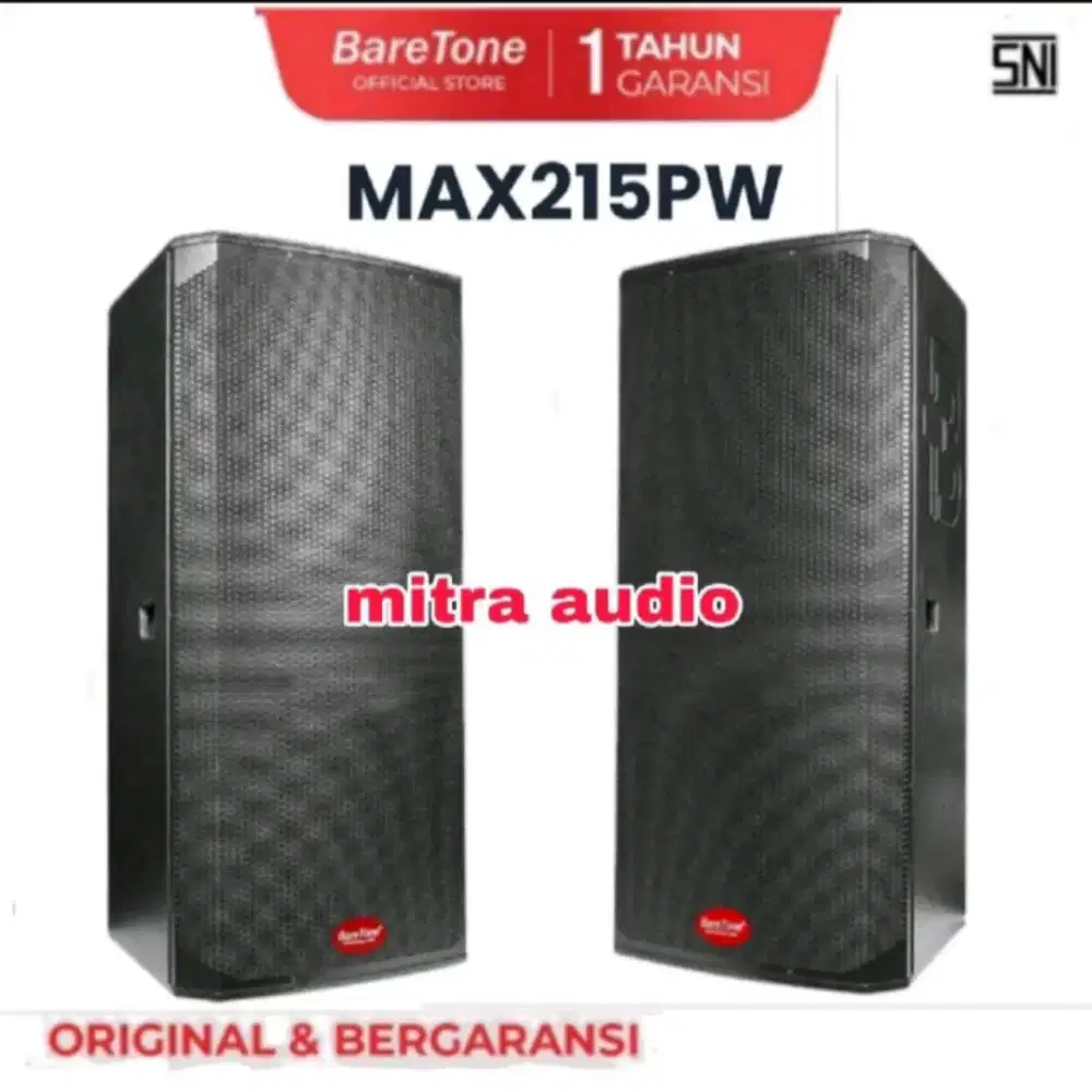 Speaker pasif 2x15 inch double baretone max215pw 800Watt