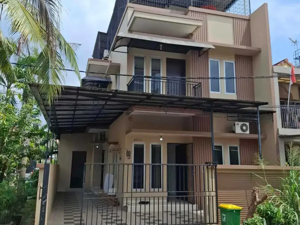 Dijual rumah 3 lantai hdp timur selatan citra garden 2 ex
