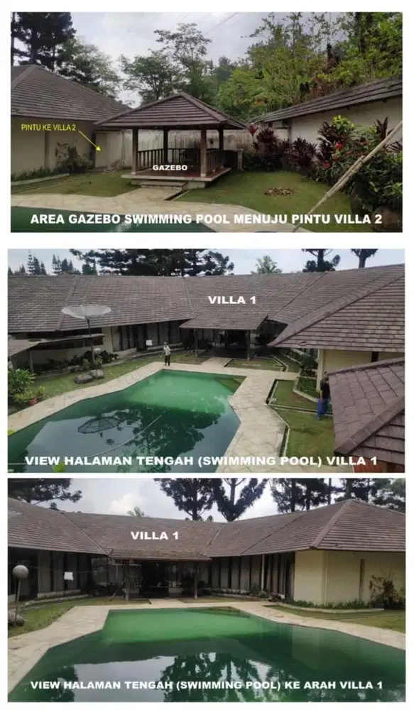 Dijual luxury tropical villa puncak siap huni