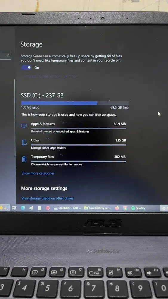 Laptop Asus X505ZA SSD Spek Gaming