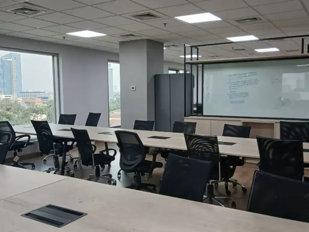 Sewa Kantor Furnish Siap Huni 456 m2 di Graha Aktiva Kuningan