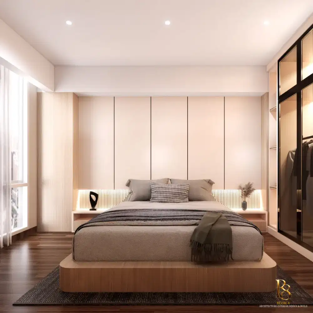 Backdrop tempat tidur set