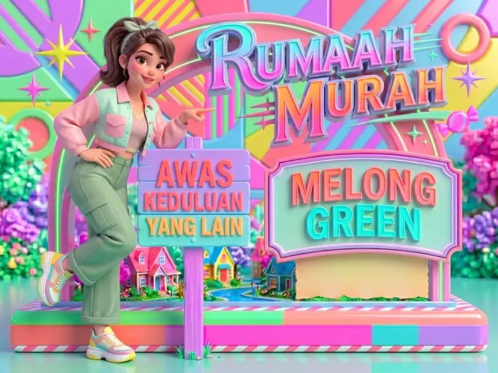 JUAL RUMAH DI MELONG GREEN, CIJERAH, CIMAHI.