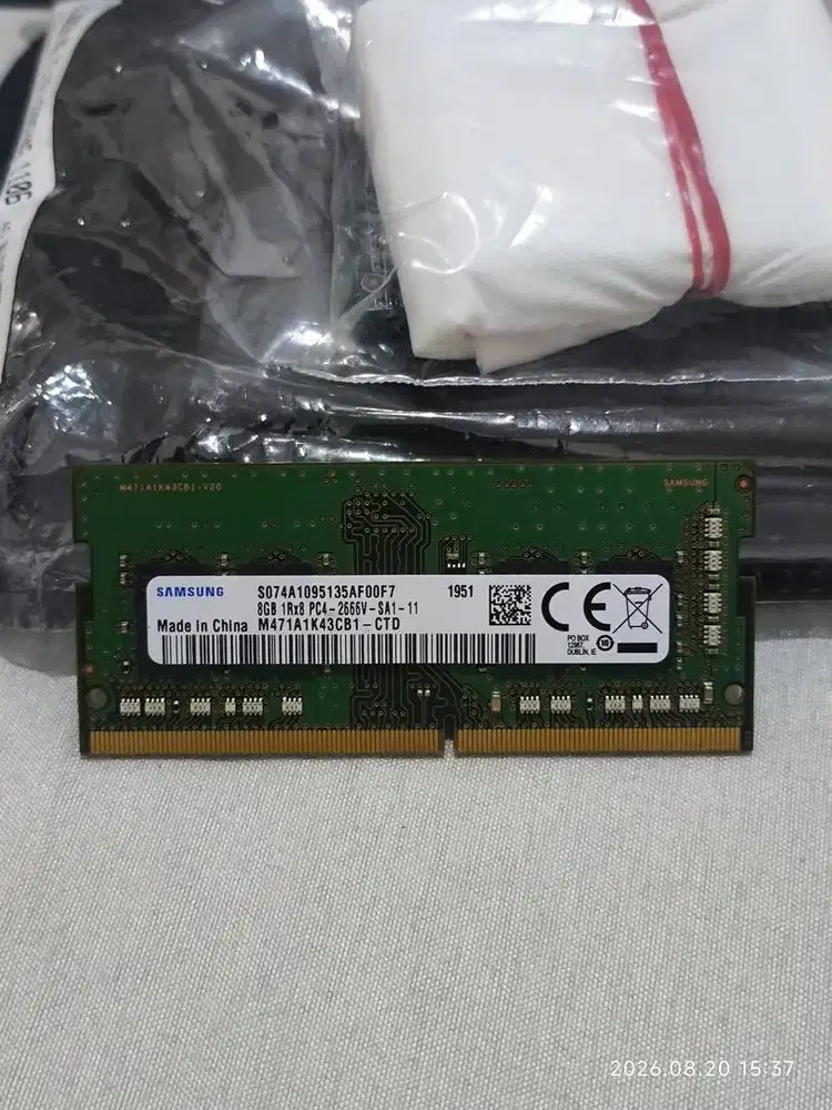 RAM Laptop Samsung SODIMM Memory DDR4 8GB 2666MHZ PC 21300 1Rx8 Bekas