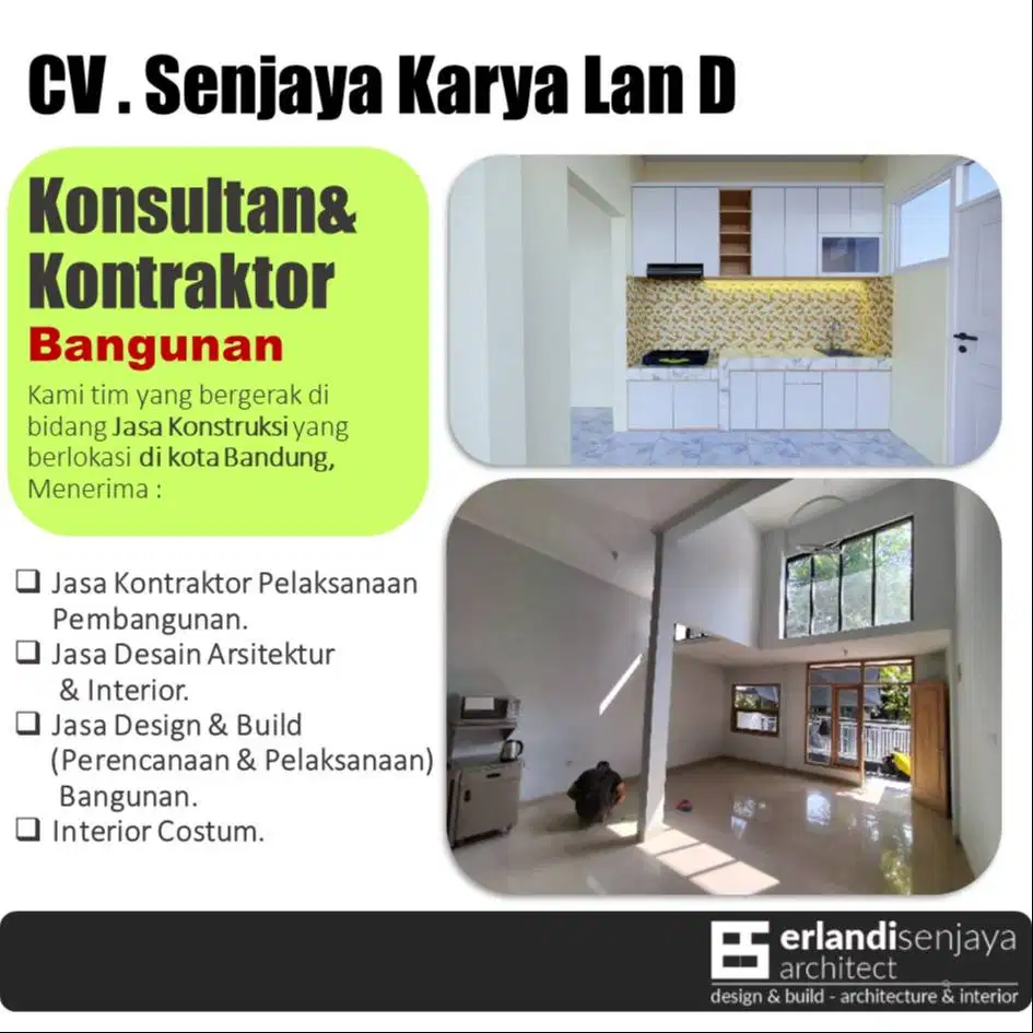 Jasa Arsitek & Interior/ Kontraktor/ Renovasi/ Tukang/ Kitchen set