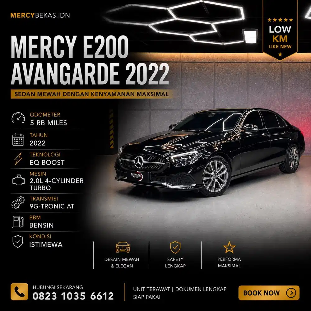 Odo 5 ribu Mercedes Benz E200 2022