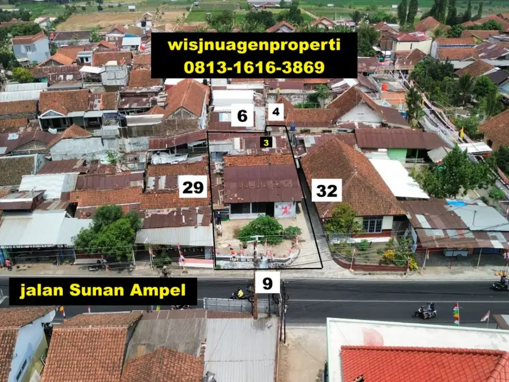 Rumah Lama dekat Unsoed Hitung Tanah Jalan Sunan Ampel Purwokerto Utara untuk Usaha dan Kantor